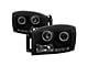 CCFL Halo Projector Headlights; Black Housing; Smoked Lens (06-09 RAM 3500)