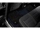 Double Layer Diamond Front and Rear Floor Mats; Base Layer Black and Top Layer Black (10-18 RAM 3500 Crew Cab w/ Front Bucket Seats)