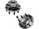 Drilled and Slotted 8-Lug Brake Rotor, Pad and Hub Assembly Kit; Front (03-05 4WD RAM 3500)