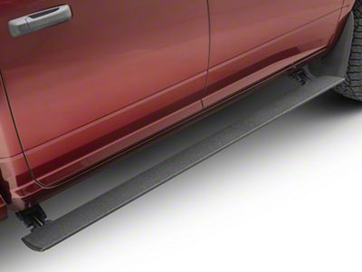 Go Rhino E-BOARD E1 Electric Running Boards; Protective Bedliner Coating (10-24 RAM 3500 Crew Cab)