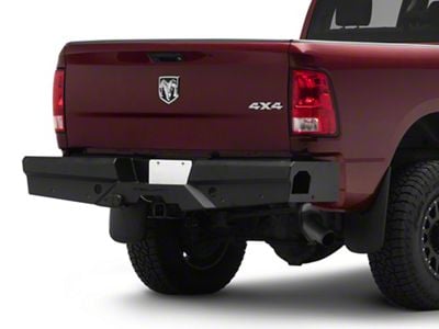 Elevation Rear Bumper; Fine Textured Black (10-24 RAM 3500)