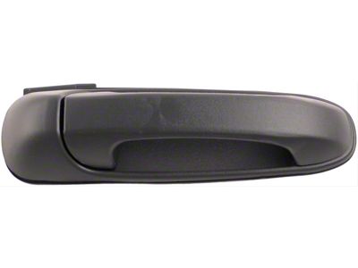 Exterior Door Handle; Rear Left; Plastic; Textured Black (03-09 RAM 3500 Quad Cab, Mega Cab)