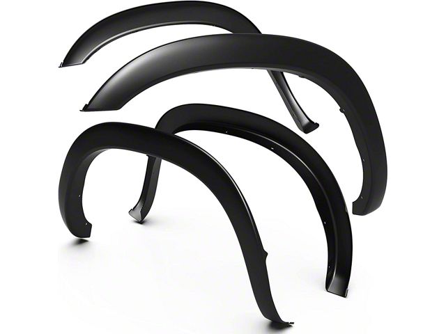 Factory Style Fender Flares; Textured Matte Black (03-09 RAM 3500 SRW w/ 8-Foot Box)