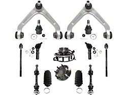 Front Upper Control Arms, Wheel Hub Assemblies and Tie Rods Suspension Kit (03-05 2WD RAM 3500 w/ Aluminum Control Arms)