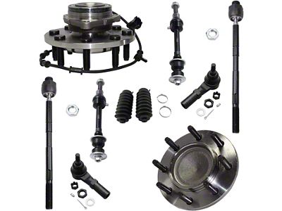 Front Wheel Hub Assemblies with Sway Bar Links and Tie Rods (03-05 2WD RAM 3500)