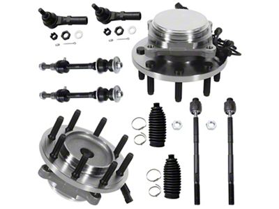 Front Wheel Hub Assemblies with Sway Bar Links and Tie Rods (09-10 2WD RAM 3500)