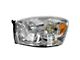 Halogen Headlight; Chrome Housing; Clear Lens; Driver Side (06-09 RAM 3500)