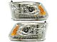 Halogen Headlights; Chrome Housing; Clear Lens (13-18 RAM 3500)