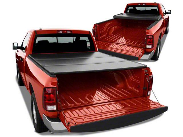 Hard Tri-Fold Style Tonneau Cover; Black (03-09 RAM 3500 w/ 6.4-Foot Box)