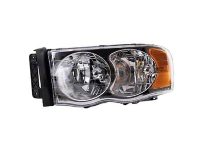 Headlights; Chrome Housing; Clear Lens (03-05 RAM 3500)