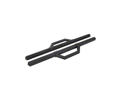 Hex Series Side Step Bars without Mounting Brackets; Textured Black (10-24 RAM 3500 Regular Cab)