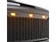 Impulse Upper Replacement Grille with Amber LED Lights; Matte Black (13-18 RAM 3500)