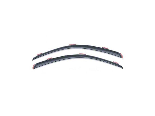 In-Channel Ventvisor Window Deflectors; Front; Dark Smoke (03-09 RAM 3500 Regular Cab)