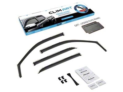 in-Channel Window Deflectors (19-24 RAM 3500 Crew Cab, Mega Cab)