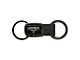 Longhorn Skull Double Valet Key Fob; Gunmetal