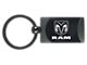 RAM Two-Tone Rectangular Key Fob; Gunmetal