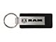 RAM Black Leather Key Fob