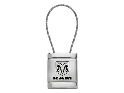 RAM Satin-Chrome Cable Key Fob