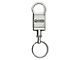 Longhorn Laramie Satin-Chrome Valet Key Fob; Silver