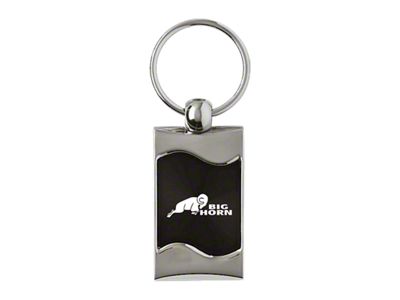 Big Horn Rectangular Wave Key Fob