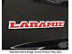 Laramie Tailgate Letter Overlay Decals; Gloss Black (19-24 RAM 3500 Laramie)