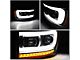 LED DRL Projector Headlights with Amber Corner Lights; Black Housing; Smoked Lens (06-09 RAM 3500)