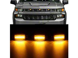 LED Grille Lights; Smoked (03-24 RAM 3500)