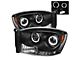 LED Halo Projector Headlights; Black Housing; Clear Lens (06-09 RAM 3500)