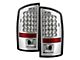 LED Tail Lights; Chrome Housing; Clear Lens (07-09 RAM 3500)