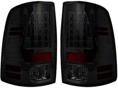 LED Tail Lights; Chrome Housing; Smoked Lens (10-18 RAM 3500 w/ Factory Halogen Tail Lights)