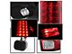 LED Tail Lights; Chrome Housing; Red/Clear Lens (13-18 RAM 3500 w/ Factory LED Tail Lights)