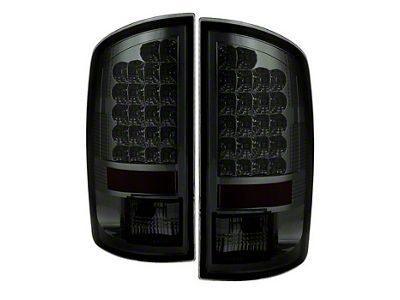 LED Tail Lights; Chrome Housing; Smoked Lens (07-09 RAM 3500)