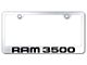 RAM 3500 Laser Etched License Plate Frame; Mirrored (Universal; Some Adaptation May Be Required)