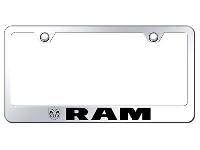 RAM Laser Etched License Plate Frame (Universal; Some Adaptation May Be Required)