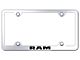 RAM Laser Etched Wide Body License Plate Frame (Universal; Some Adaptation May Be Required)