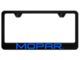 MOPAR PC License Plate Frame; UV Print on Black (Universal; Some Adaptation May Be Required)