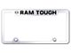 RAM Tough Laser Etched License Plate Frame; Mirrored (Universal; Some Adaptation May Be Required)