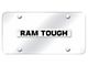 RAM Tough License Plate; Chrome on Chrome (Universal; Some Adaptation May Be Required)