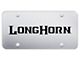 Longhorn Laser Etched License Plate (Universal; Some Adaptation May Be Required)