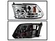 Light Bar DRL Projector Headlights; Chrome Housing; Clear Lens (10-18 RAM 3500 w/ Factory Halogen Non-Projector Headlights)