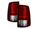 Light Bar LED Tail Lights; Chrome Housing; Red/Clear Lens (10-18 RAM 3500 w/ Factory Halogen Tail Lights)