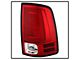 Light Bar LED Tail Lights; Chrome Housing; Red/Clear Lens (10-18 RAM 3500 w/ Factory Halogen Tail Lights)