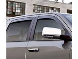 Low Profile Ventvisor Window Deflectors; Front and Rear; Dark Smoke (10-24 RAM 3500 Crew Cab)