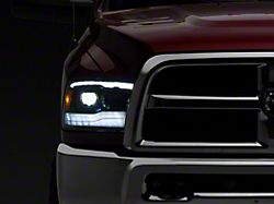 AlphaRex LUXX-Series LED Projector Headlights; Alpha Black Housing; Clear Lens (10-18 RAM 3500 w/ Factory Halogen Non-Projector Headlights)