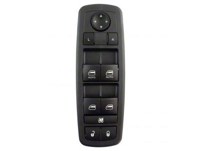 Master Power Window Switch; Front Driver Side (10-12 RAM 3500 Mega Cab, Crew Cab)