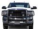 Modular Grille Guard with 5.30-Inch Black Round Flood LED Lights; Black (19-24 RAM 3500)