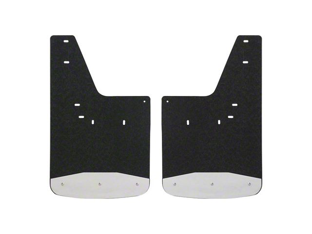 Textured Rubber Mud Guards; Rear; 12-Inch x 20-Inch (10-24 RAM 3500)