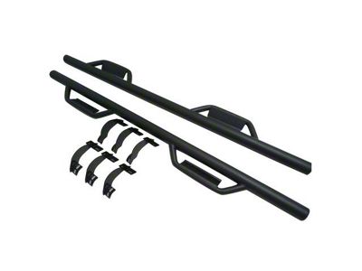 Nerf Side Step Bars; Black (10-18 RAM 3500 Crew Cab)