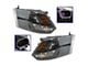 OE Style Quad Headlights; Black Housing; Clear Lens (13-18 RAM 3500 w/ Factory Halogen Quad Headlights)