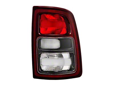 OE Style Tail Light; Black Housing; Red Clear Lens; Passenger Side (19-24 RAM 3500 Big Horn, Tradesman)